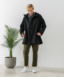 【BLUE STANDARD/ブルースタンダード】マルチファンクション フードハーフコート 撥水 防風 軽量 ビジカジ ビズ