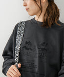 【C-FORT POINT/フォートポイント】アニマル ロゴプリント スウェットトレーナー