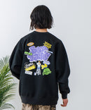 【BEN DAVIS/ベンデイヴィス】裏起毛バックプリントクルーネックスウェットトレーナー zo