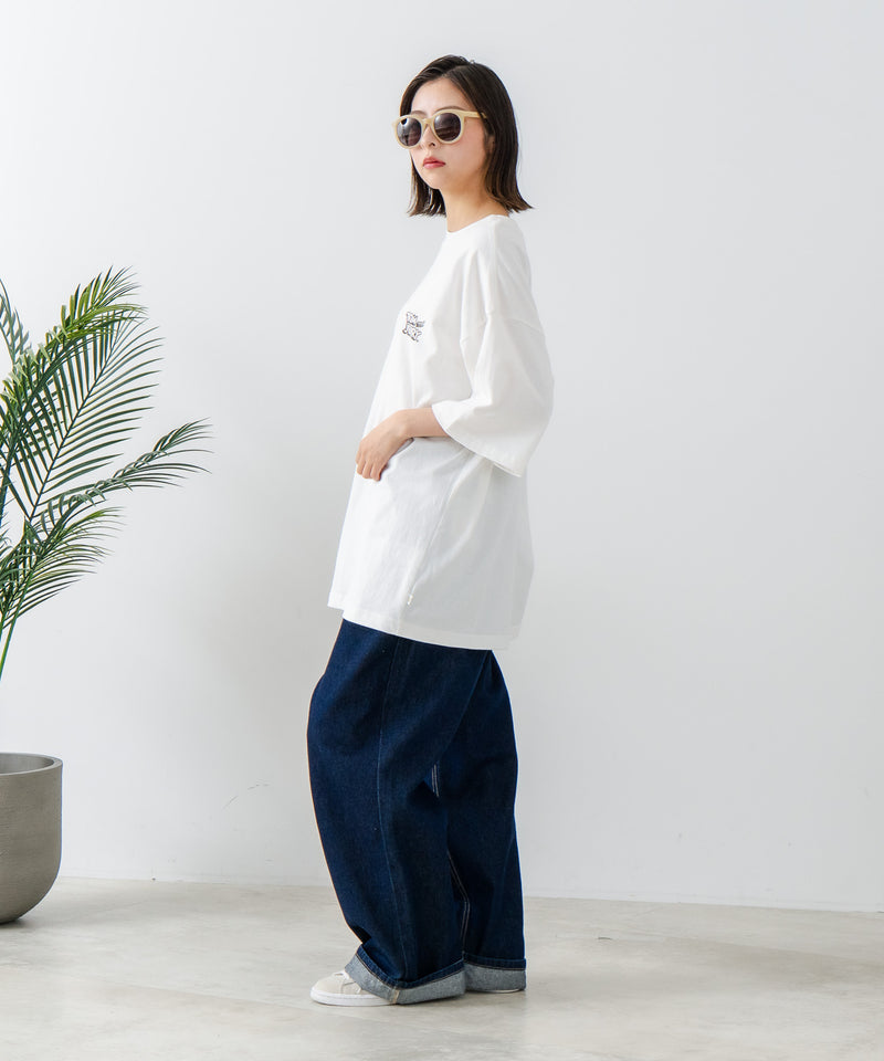 【CONVERSE/コンバース】×【TOM AND JERRY/トムとジェリー】バックプリント オーバーサイズ Tシャツzo