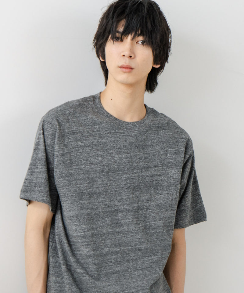 USAコットン ワッペンロゴ刺繍 無地 クルーネック半袖Tシャツ レディース メンズ【DISCUS/ディスカス】