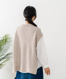 【C-FORTPOINT/フォートポイント】ニットベスト＋ブラウスアンサンブル1