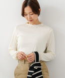 【C-FORT POINT/フォートポイント】ハイネック メロウ配色 プルオーバートップス