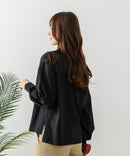 【FORT POINT/フォートポイント】ハイネック ボリューム袖 ロンＴ