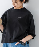 5分袖 刺繍バルーンスリーブTシャツ【C17/シーセブンティーン】