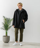 【BLUE STANDARD/ブルースタンダード】マルチファンクション フードハーフコート 撥水 防風 軽量 ビジカジ ビズ