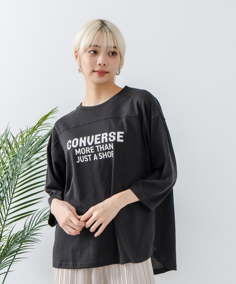 ８分袖裾 ラウンド Tシャツ CONVERSE コンバース