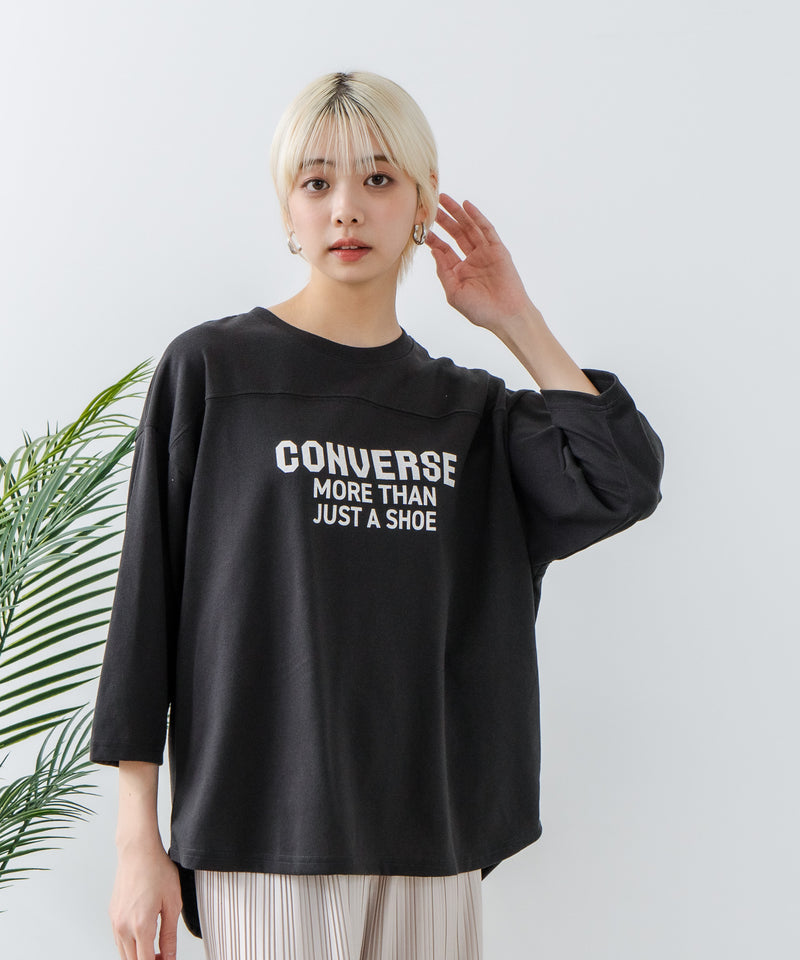 ８分袖裾 ラウンド Tシャツ CONVERSE コンバース