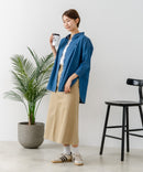 【U.S. POLO ASSN./ユーエスポロアッスン】ワンポイントロゴ刺繍 7分袖 デニムシャツ ❘ジーンズメイト公式オンラインショップ