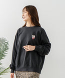 【C-FORT POINT/フォートポイント】ネコマフラー刺繍 スウェットトレーナー