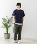 USAコットン ワッペンロゴ刺繍 無地 クルーネック半袖Tシャツ レディース メンズ【DISCUS/ディスカス】