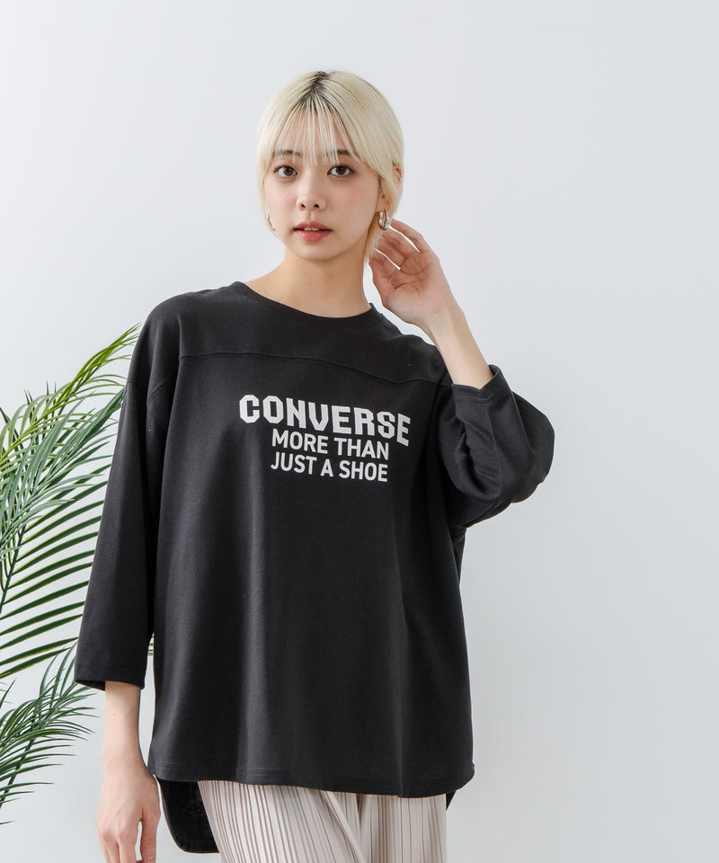 ８分袖裾 ラウンド Tシャツ CONVERSE コンバース