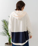 【C-FORT POINT/フォートポイント】裏毛 コクーン フルジップ パーカー