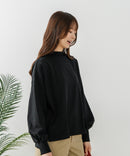 【FORT POINT/フォートポイント】ハイネック ボリューム袖 ロンＴ