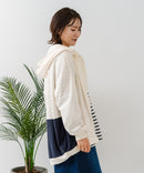 【C-FORT POINT/フォートポイント】裏毛 コクーン フルジップ パーカー