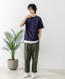 USAコットン ワッペンロゴ刺繍 無地 クルーネック半袖Tシャツ レディース メンズ【DISCUS/ディスカス】