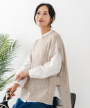 【C-FORTPOINT/フォートポイント】ニットベスト＋ブラウスアンサンブル1