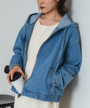 【C-FORT POINT/フォートポイント】フード付き デニムジャケット デニムジップパーカー ❘ジーンズメイト公式オンラインショップ