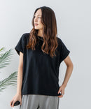 【汗染みの目立ちにくいTシャツ ZEROSTAIN/ゼロステイン】ロールカフラウンドヘムTシャツ レディース 汗染み防止 撥水加工 多機能 zo