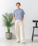 【C-FORT POINT/フォートポイント】ボーダークロップド丈Ｔシャツ