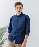 COOLMAXリネンミックス7分袖シャツ【BLUE STANDARD/ブルースタンダード