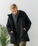 【BLUE STANDARD/ブルースタンダード】マルチファンクション フードハーフコート 撥水 防風 軽量 ビジカジ ビズ