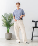 【C-FORT POINT/フォートポイント】ボーダークロップド丈Ｔシャツ