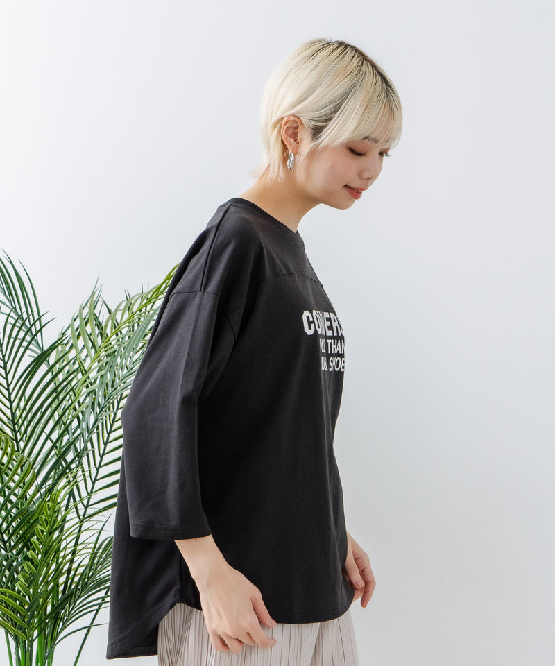 ８分袖裾 ラウンド Tシャツ CONVERSE コンバース