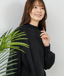 【FORT POINT/フォートポイント】ハイネック ボリューム袖 ロンＴ