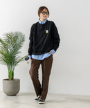 【C-FORT POINT/フォートポイント】ネコマフラー刺繍 スウェットトレーナー