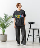 【C-FORT POINT/フォートポイント】カラフルロゴプリント ワイドシルエットTシャツ 韓国ファッション 部屋着 ワンマイル 春夏 ゆったり 綿100% ❘ジーンズメイト公式オンラインショップ