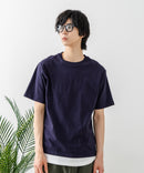 USAコットン ワッペンロゴ刺繍 無地 クルーネック半袖Tシャツ レディース メンズ【DISCUS/ディスカス】