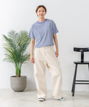 【C-FORT POINT/フォートポイント】ボーダークロップド丈Ｔシャツ