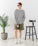 【C-FORT POINT/フォートポイント】【ウエストは総ゴム仕様で履きやすさ・動きやすさ抜群◎】シェフハーフパンツ ショートパンツ ワイド 太め 短パン ウエストゴム 楽ちん イージーパンツ 膝丈 アメカジ スケーター ストリート アウトドア