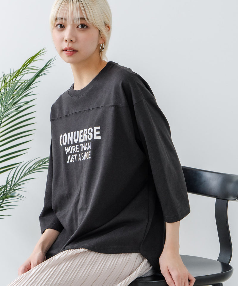 ８分袖裾 ラウンド Tシャツ CONVERSE コンバース