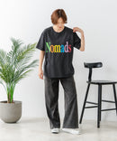 【C-FORT POINT/フォートポイント】カラフルロゴプリント ワイドシルエットTシャツ 韓国ファッション 部屋着 ワンマイル 春夏 ゆったり 綿100% ❘ジーンズメイト公式オンラインショップ