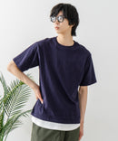 USAコットン ワッペンロゴ刺繍 無地 クルーネック半袖Tシャツ レディース メンズ【DISCUS/ディスカス】