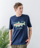 ZEROSTAIN プリントTシャツ 汗染みの目立ちにくいTシャツ 防汚 ＵＶカット ワーゲンバスライク フィッシング 釣り トラウト