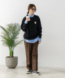 【C-FORT POINT/フォートポイント】ネコマフラー刺繍 スウェットトレーナー