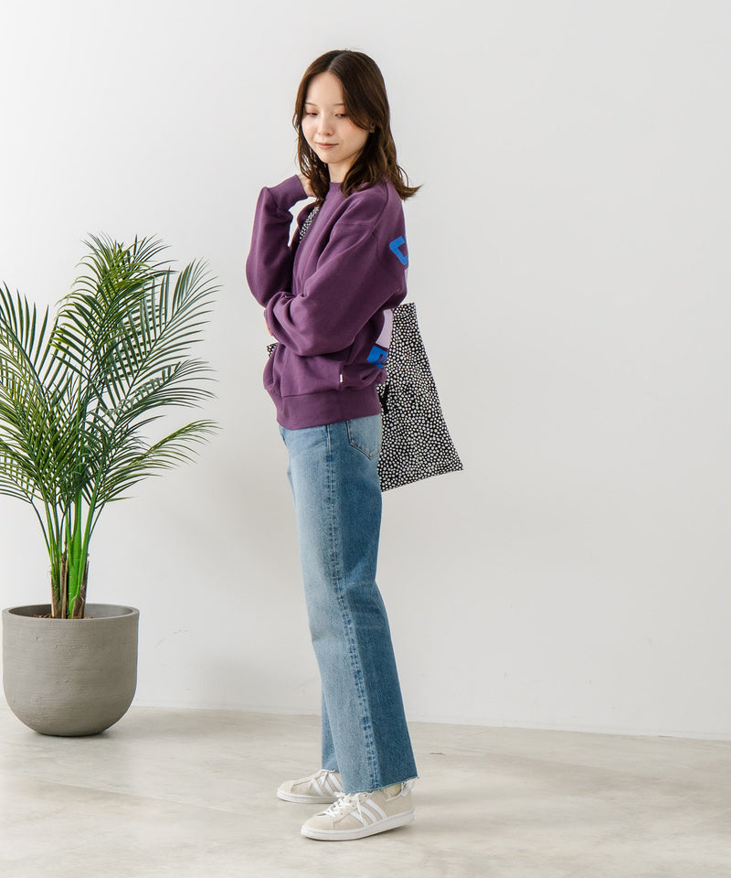 【CONVERSE/コンバース】バッグプリント ブランドロゴ スウェットトレーナー