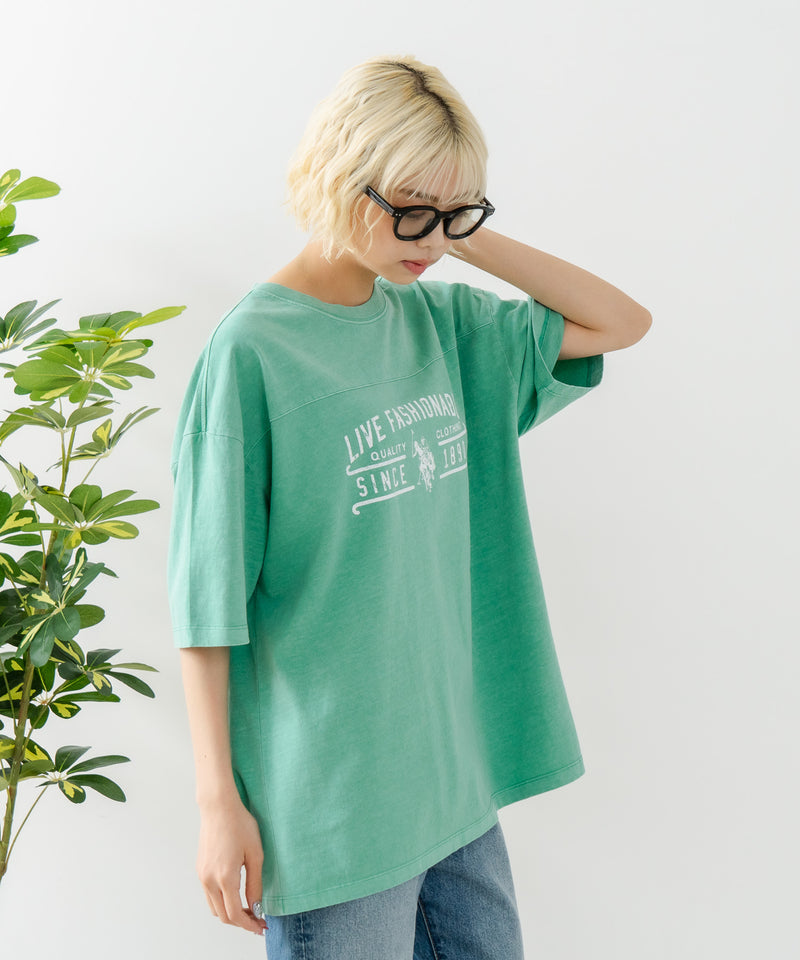 ピグメントプリントＴシャツ【U.S. POLO ASSN./ユーエスポロアッスン】　　　　　　　　　　　　　　　　　　　　　　　　　　　　　　　　　　　　　　　　　　　　　　　　　　　　　　　　　　　　