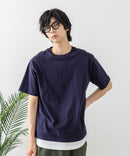 USAコットン ワッペンロゴ刺繍 無地 クルーネック半袖Tシャツ レディース メンズ【DISCUS/ディスカス】