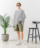 【C-FORT POINT/フォートポイント】【ウエストは総ゴム仕様で履きやすさ・動きやすさ抜群◎】シェフハーフパンツ ショートパンツ ワイド 太め 短パン ウエストゴム 楽ちん イージーパンツ 膝丈 アメカジ スケーター ストリート アウトドア