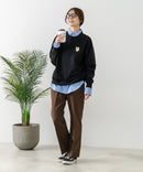 【C-FORT POINT/フォートポイント】ネコマフラー刺繍 スウェットトレーナー