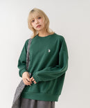 【U.S. POLO ASSN./ユーエスポロアッスン】【程よくゆとりを持たせたベーシックなシルエット】ワンポイントロゴ ダンボールスウェット ダンボールニット 軽量 ハリ感 美シルエット ❘ジーンズメイト公式オンラインショップ