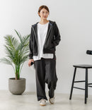 【U.S. POLO ASSN./ユーエスポロアッスン】ダンボール素材 ワンポイントロゴ刺繍 フルジップパーカー