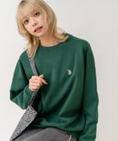 【U.S. POLO ASSN./ユーエスポロアッスン】【程よくゆとりを持たせたベーシックなシルエット】ワンポイントロゴ ダンボールスウェット ダンボールニット 軽量 ハリ感 美シルエット ❘ジーンズメイト公式オンラインショップ