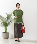 【C-FORTPOINT/フォートポイント】ニットベスト＋ブラウスアンサンブル1