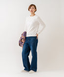 【HANES/ヘインズ】【日本人女性の体形に合わせたシルエットで絶妙なフィット感を実現】Japan Fit for HER ロングスリーブクルーネックTシャツ 2枚組 綿100% 長袖 無地 シンプル 透けにくい チューブボディ ガーメントウォッシュ加工 ❘ジーンズメイト公式オンラインショップ