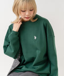 【U.S. POLO ASSN./ユーエスポロアッスン】【程よくゆとりを持たせたベーシックなシルエット】ワンポイントロゴ ダンボールスウェット ダンボールニット 軽量 ハリ感 美シルエット ❘ジーンズメイト公式オンラインショップ
